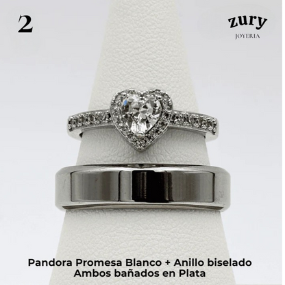 ANILLOS DE PROMESA ❤️💍 INCLUYE FLORES AMARILLAS GRATIS🌻✨