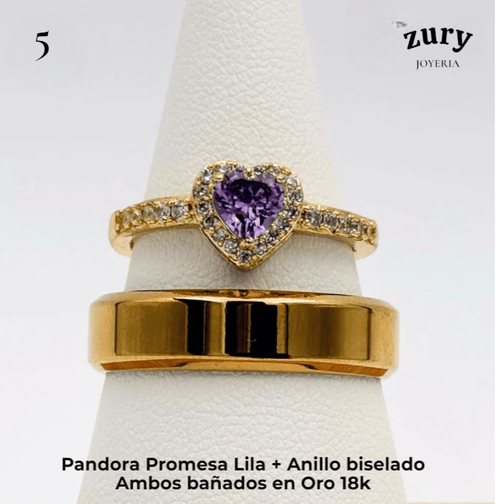 ANILLOS DE PROMESA ❤️💍 INCLUYE FLORES AMARILLAS GRATIS🌻✨