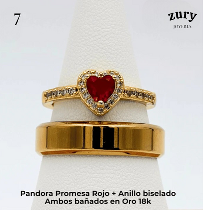 ANILLOS DE PROMESA ❤️💍 INCLUYE FLORES AMARILLAS GRATIS🌻✨
